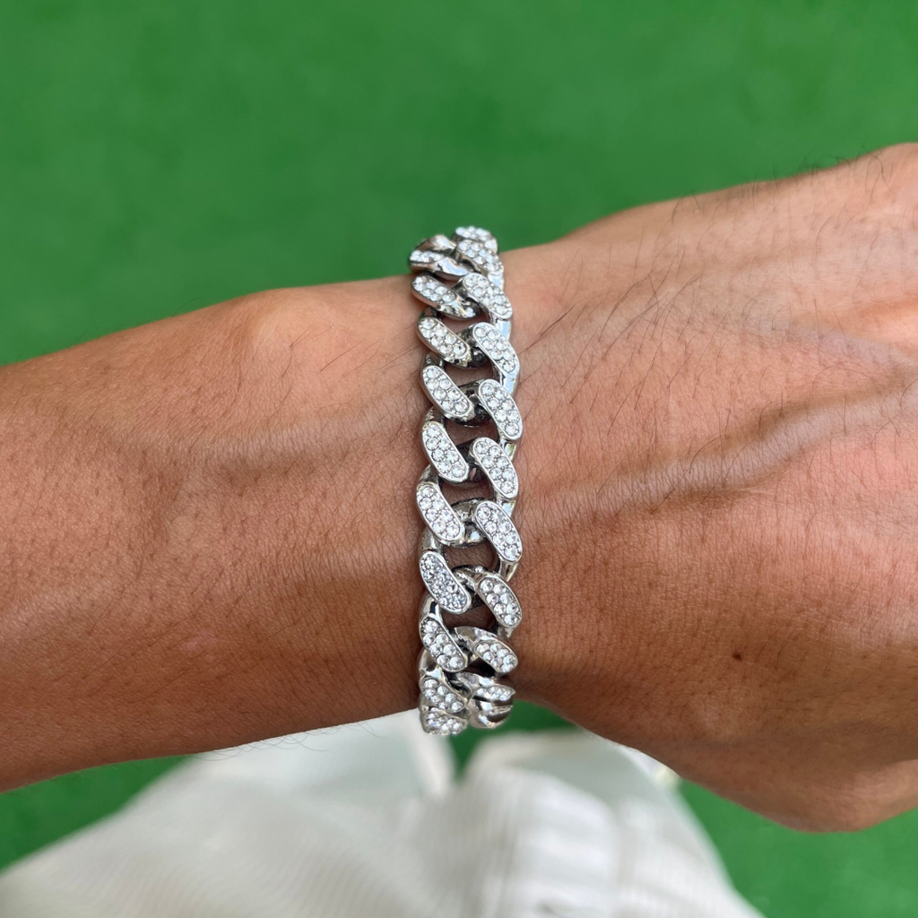 RICH DIAMOND CUBAN BRACELET 12mm