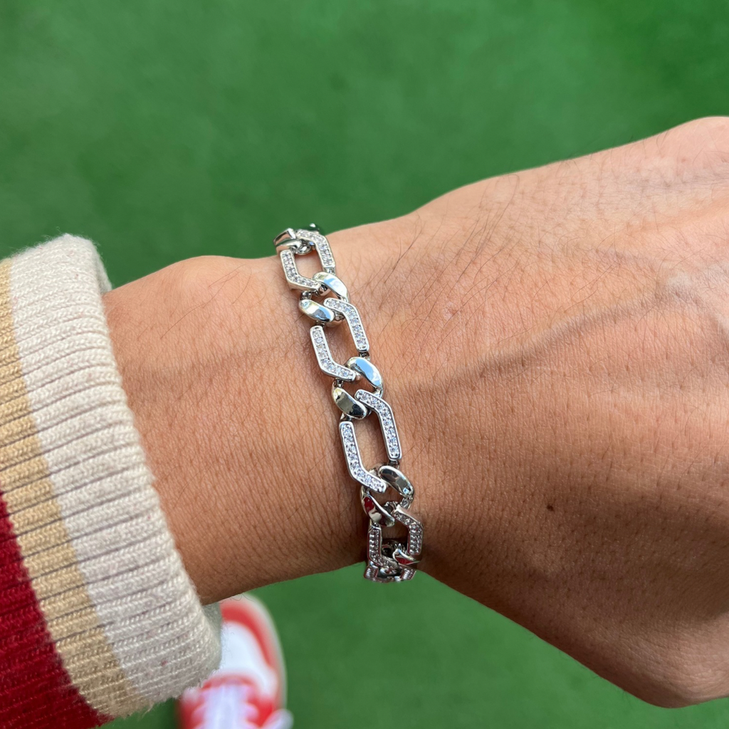 RICH DIAMOND CHAIN BRACELET No.2 (Gold Plated)