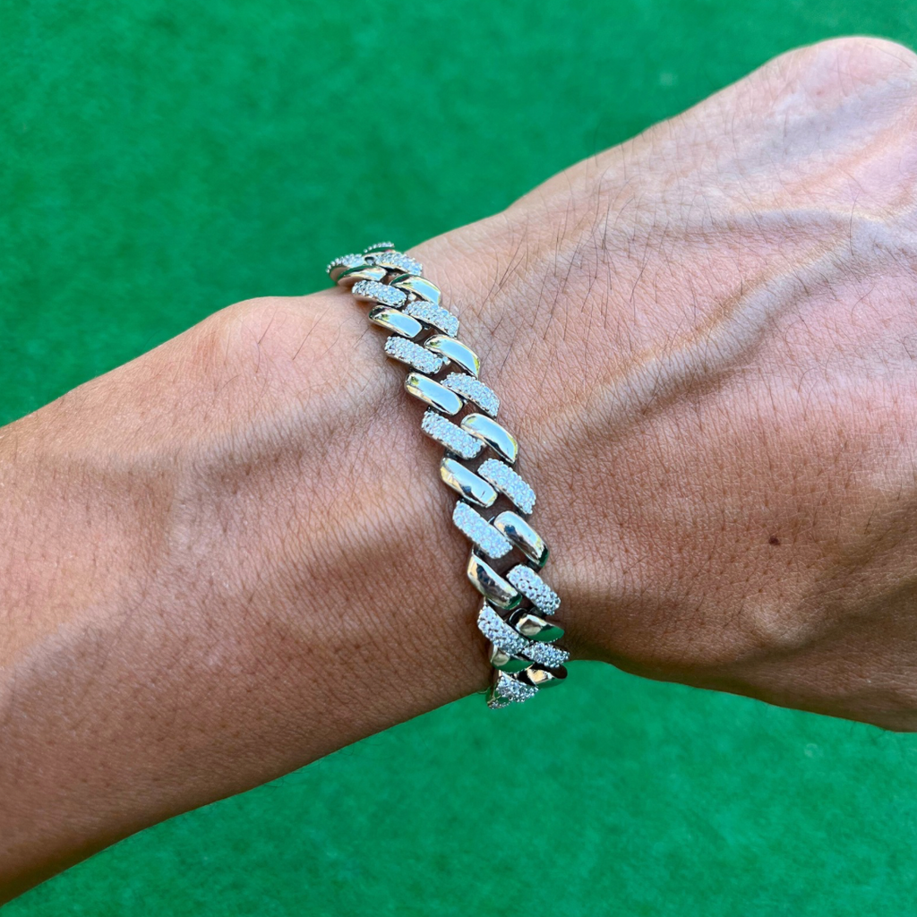 RICH DIAMOND CLASSICO CUBAN BRACELET (Gold Plated)