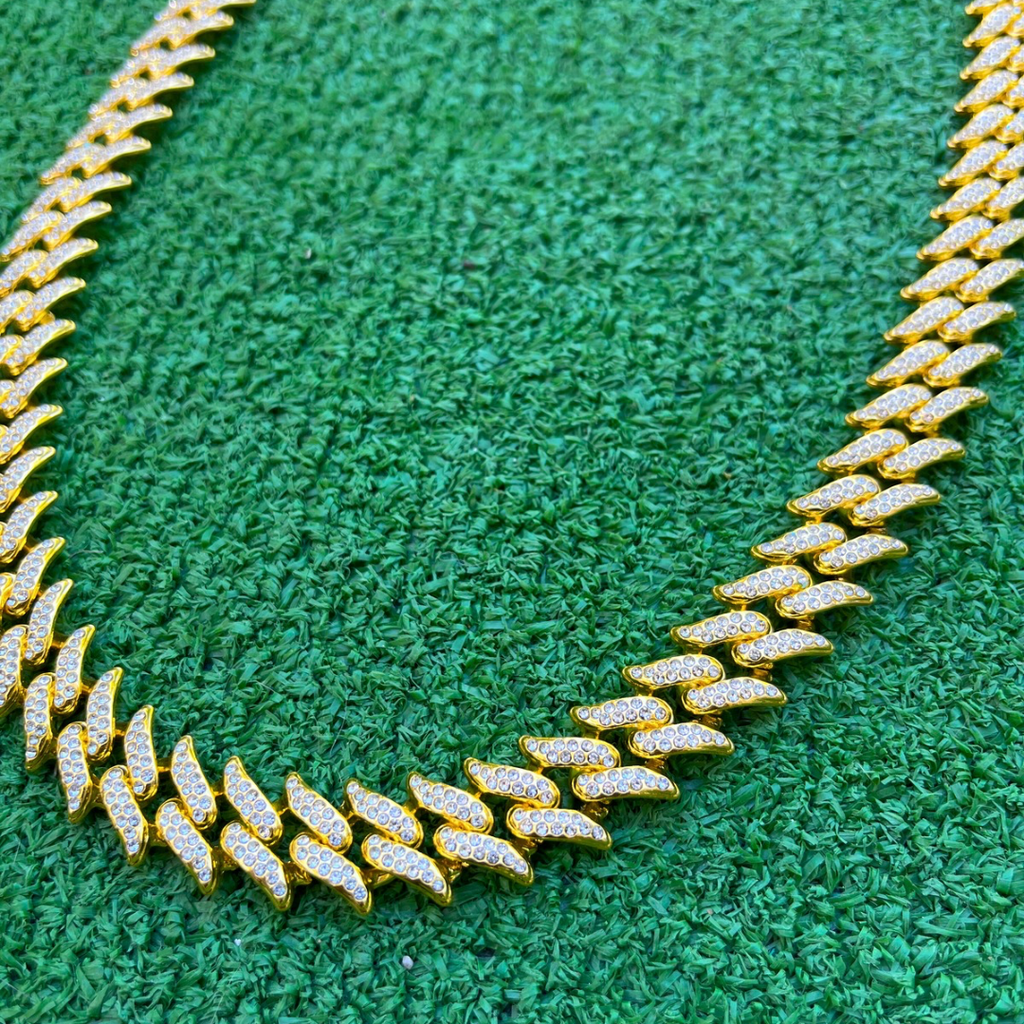 RICH DRAGON GOLD MIAMI CHAIN 16mm
