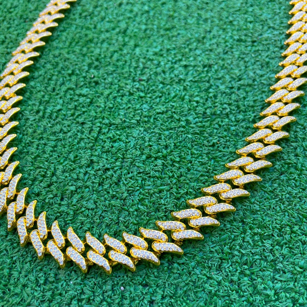 RICH DRAGON GOLD MIAMI CHAIN 16mm