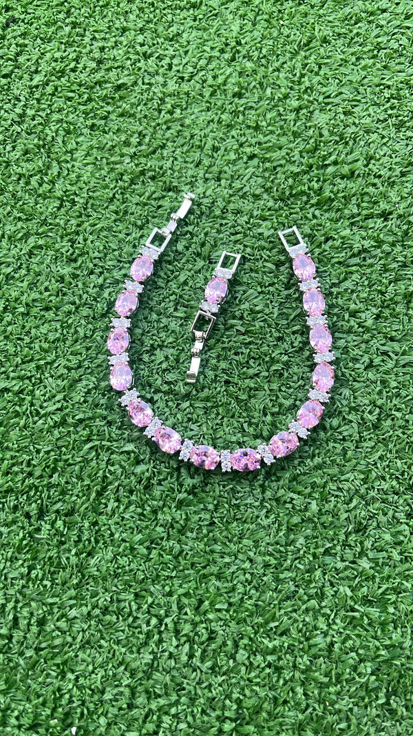 RICH PINK DIAMOND QUALITY BRACELET