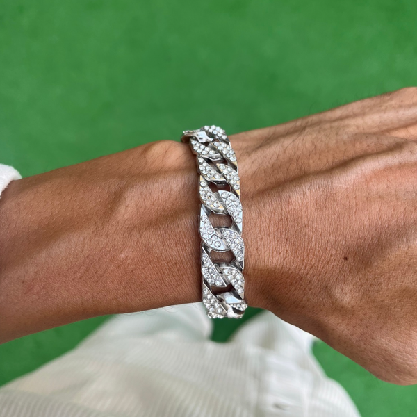 RICH DIAMOND BIGGY CUBAN BRACELET 14mm