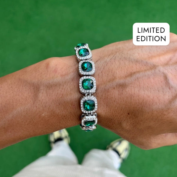 RICH ZUMRUDI BAGUETTE DIAMOND BİLEKLİK