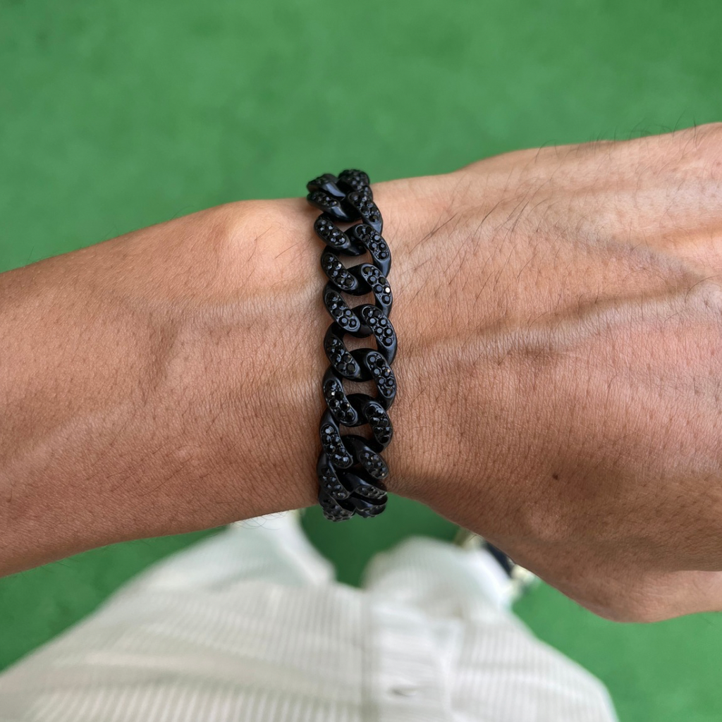 RICH BLACK CUBAN BİLEKLİK 12mm