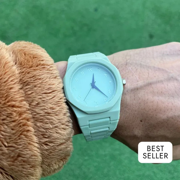RICH MATTE LIGHT GREEN PREMIUM WATCH