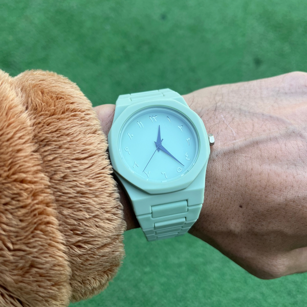 RICH MATTE LIGHT GREEN PREMIUM WATCH