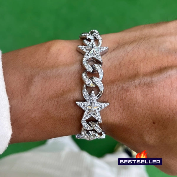RICH STAR DIAMOND CUBAN BRACELET
