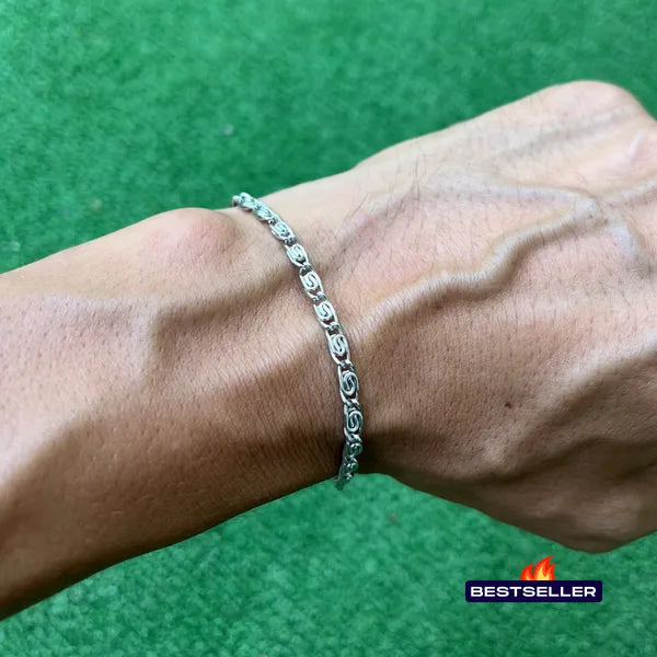 RICH KING WICKER SILVER BİLEKLİK (Paslanmaz Çelik)