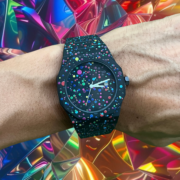 RICH MATTE PAINTFUL BLACK PREMIUM WATCH (Polycarbon)