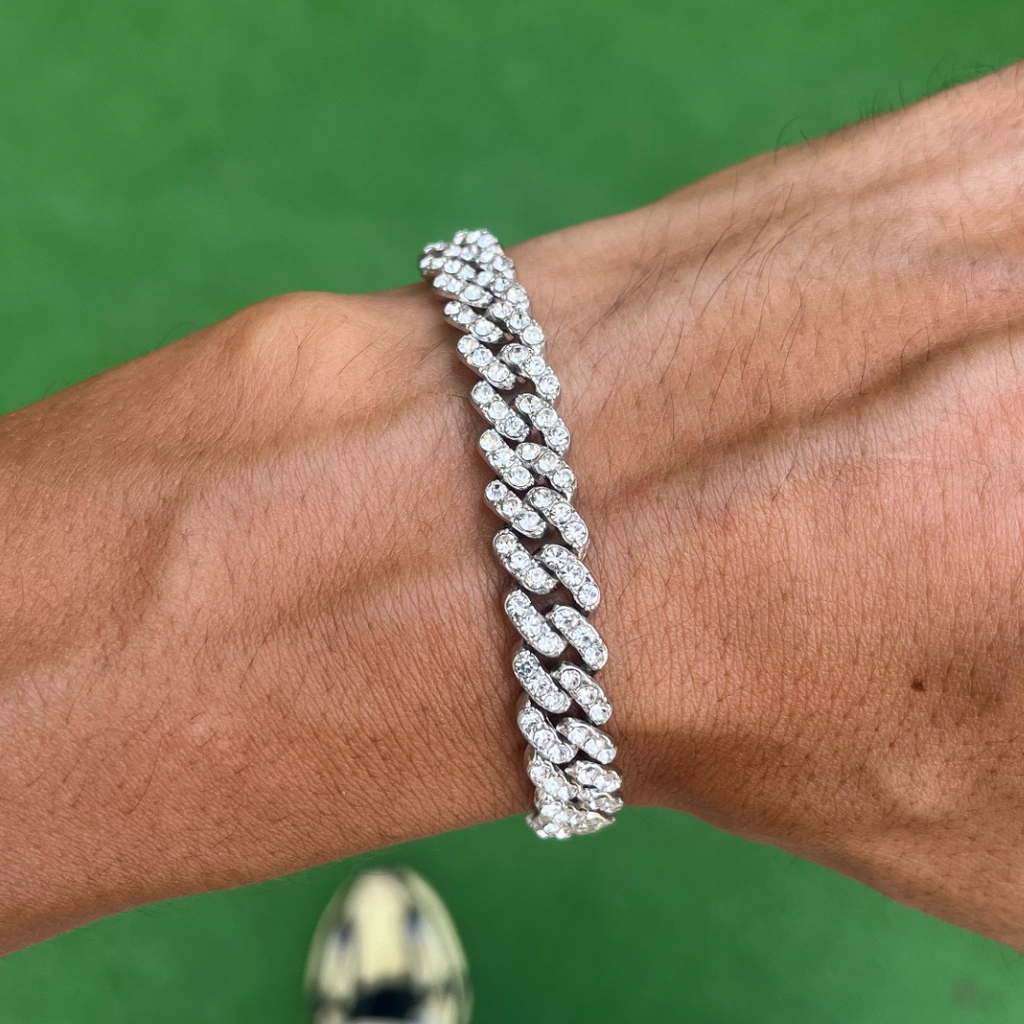RICH DIAMOND MICRO CUBAN BRACELET 8mm