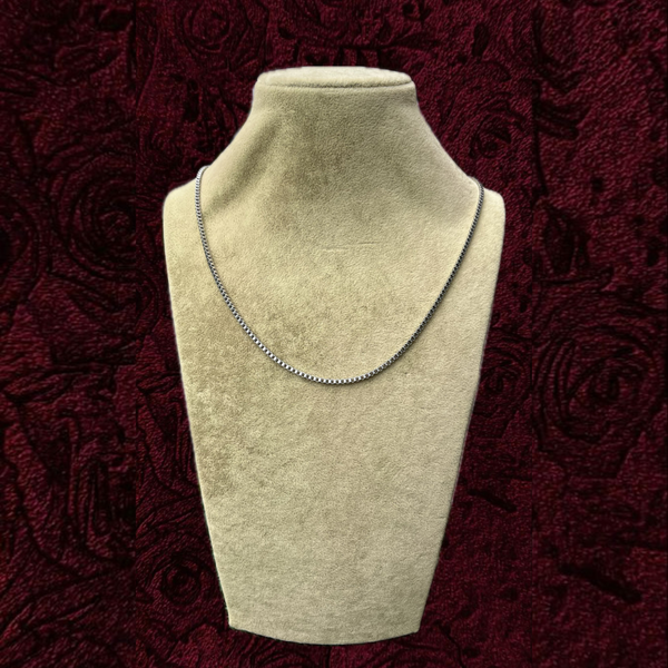 RICH SILVER CUBE CHAIN (Paslanmaz Çelik)