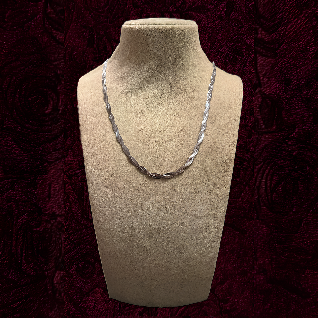 RICH ITALIANO DOUBLE SILVER CHAIN (Paslanmaz Çelik)