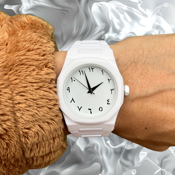 RICH MATTE DUBAI WHITE PREMIUM WATCH (Polycarbon)