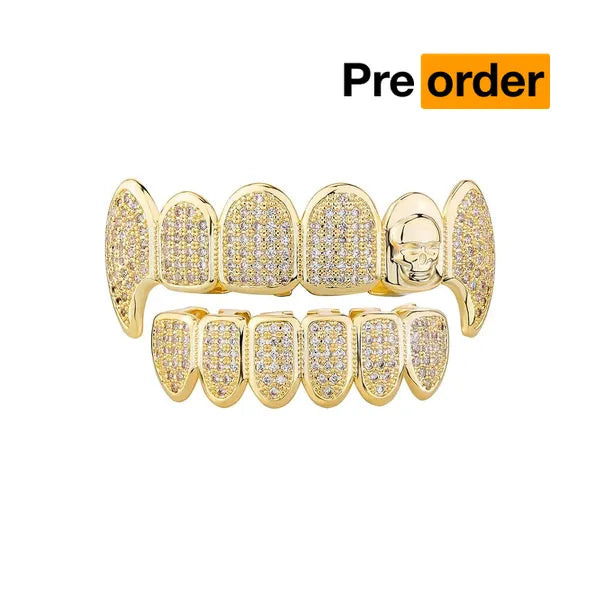 RICH SKULL GRILLZ(Special Order•High Quality)