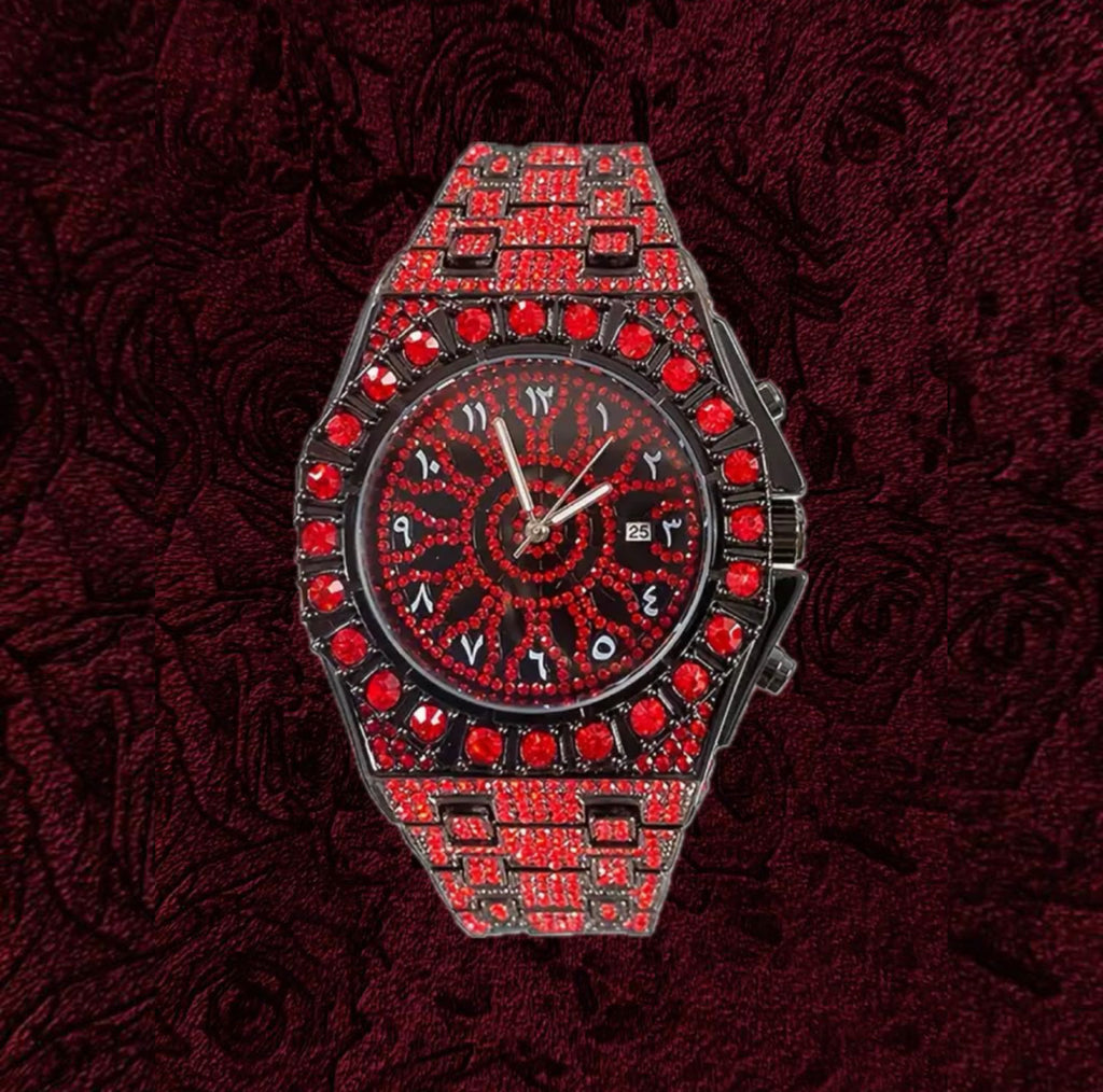 RICH KING ICE RED DIAMOND WATCH (Limited Edition)