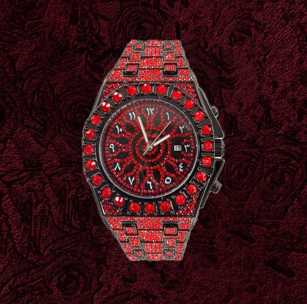 RICH KING ICE RED DIAMOND WATCH (Limited Edition)