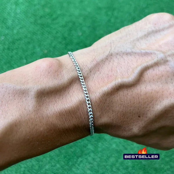 RICH SARMAL SILVER BİLEKLİK 4mm (Paslanmaz Çelik)