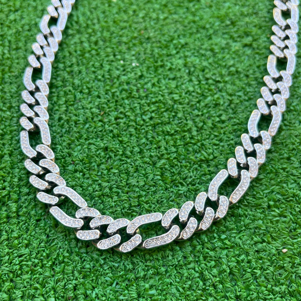 RICH FIGARO DIAMOND CUBAN CHAIN 12mm (Bakır)