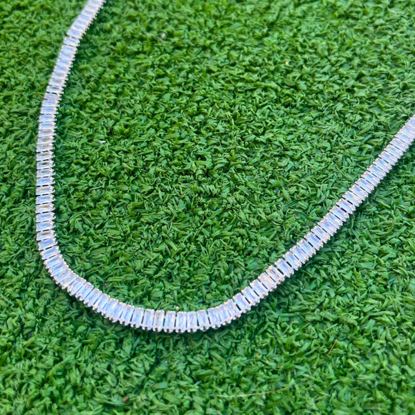 RICH BAGUETTE TENNIS CHAIN 6mm (Bakır)