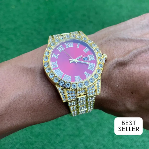 RICH BLOOD DIAMOND GOLD WATCH