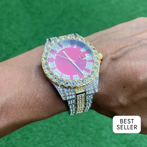 RICH DOUBLE COLOR BLOOD DIAMOND WATCH