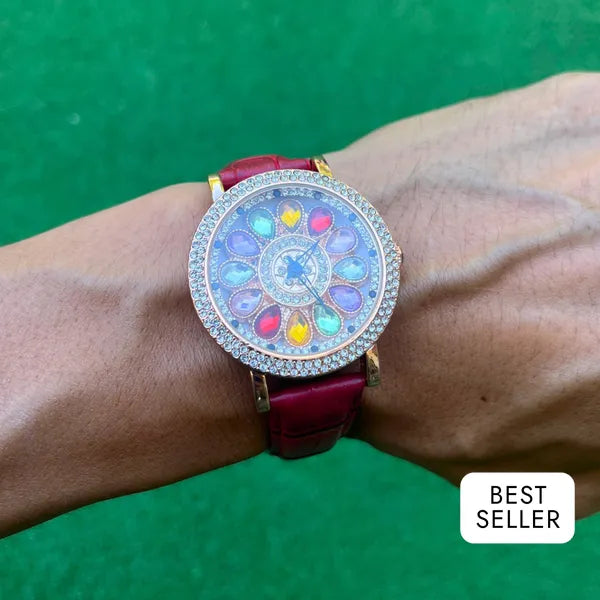 RICH CHAMPAGNE ELEMENTS SPINNER WATCH