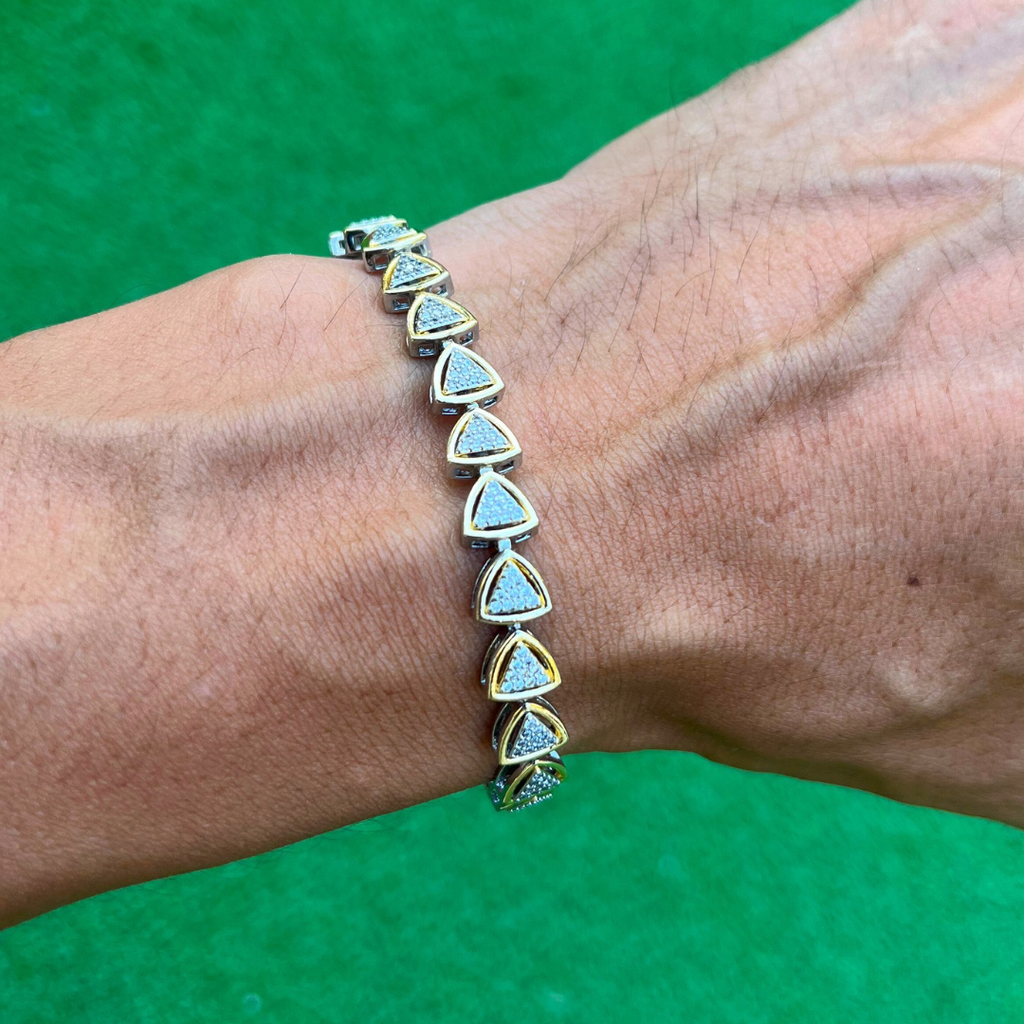 RICH DOUBLE COLOR ELEMENTS BRACELET (Gold Plated)
