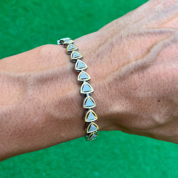 RICH DOUBLE COLOR ELEMENTS BRACELET (Gold Plated)