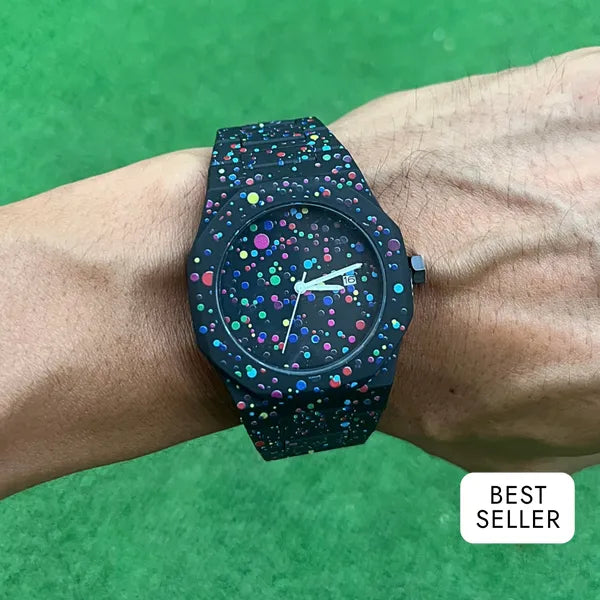 RICH MATTE PAINTFUL BLACK PREMIUM WATCH
