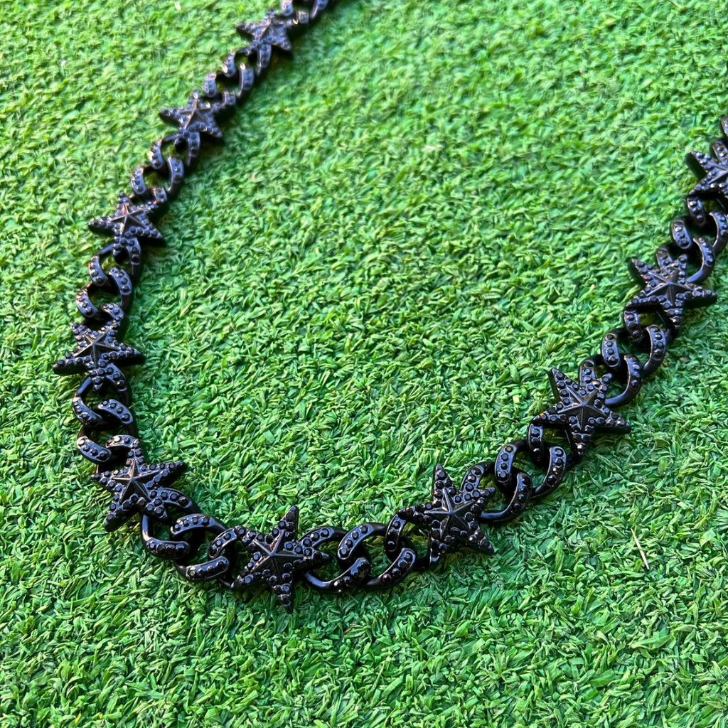 RICH STAR BLACK CUBAN CHAIN (Bakır)