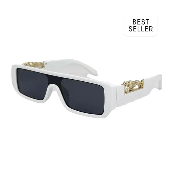 RICH WHITE LEOPAR EYEWEAR