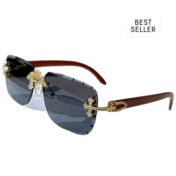 RICH CROSS DIAMOND EYEWEAR