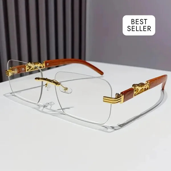 RICH CHAMPAGNE LEOPAR EYEWEAR