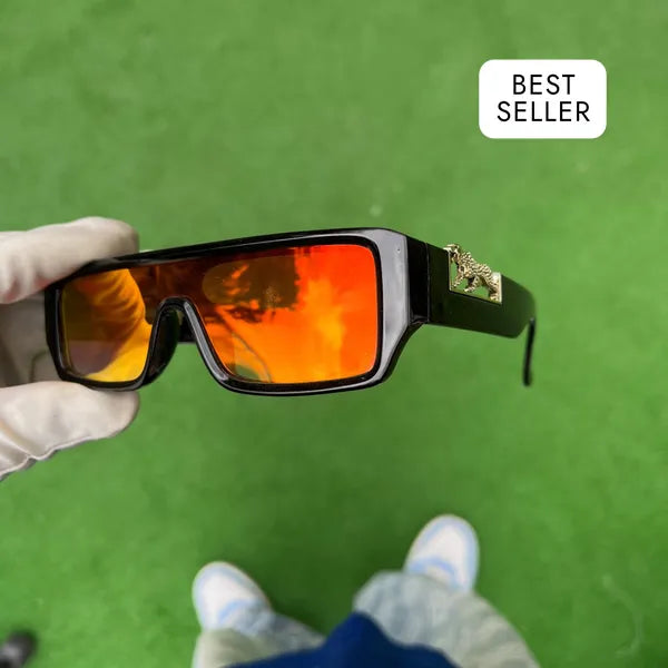 RICH GRADIENT LEOPAR EYEWEAR