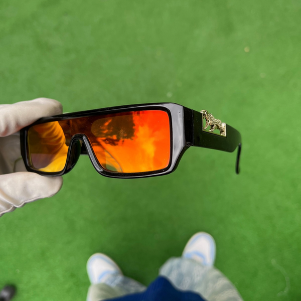 RICH GRADIENT LEOPAR EYEWEAR