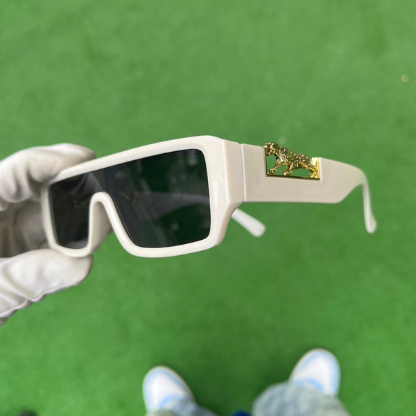 RICH WHITE LEOPAR EYEWEAR