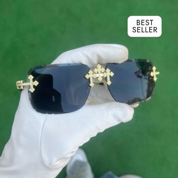 RICH CROSS DIAMOND EYEWEAR