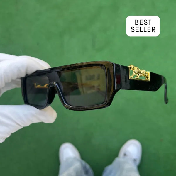 RICH BLACK LEOPAR EYEWEAR