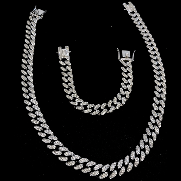RICH CUBAN SET (Chain x Bracelet)