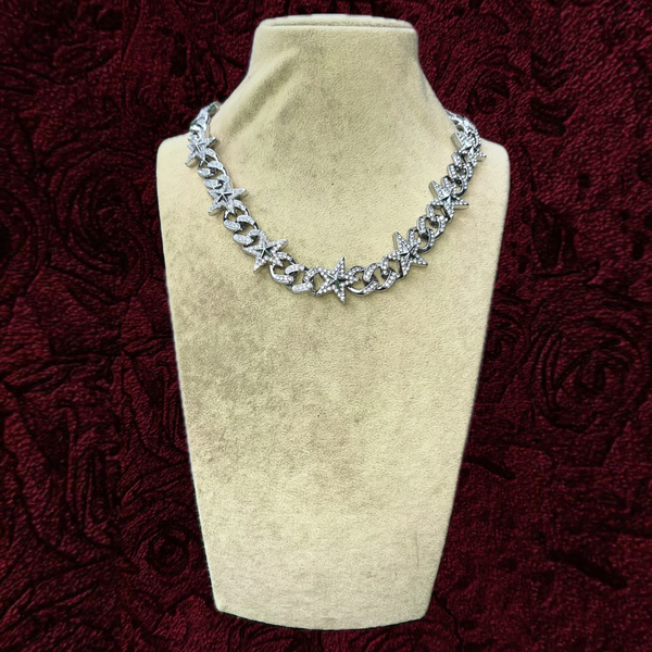 RICH ICED OUT STAR DIAMOND CUBAN CHAIN (Limited Edition)
