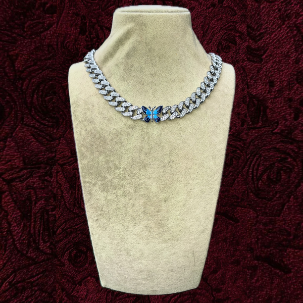 RICH ICED OUT BUTTERFLY CUBAN CHAIN 12mm (Limited Edition)