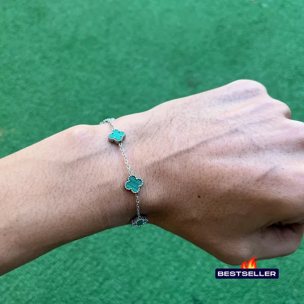 RICH LUI MINI GREEN SILVER EDITION BİLEKLİK (Paslanmaz Çelik)
