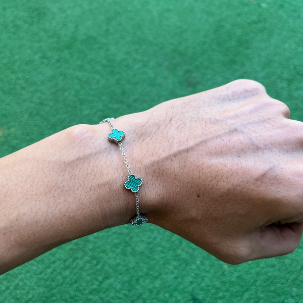 RICH LUI MINI GREEN SILVER EDITION BİLEKLİK (Paslanmaz Çelik)