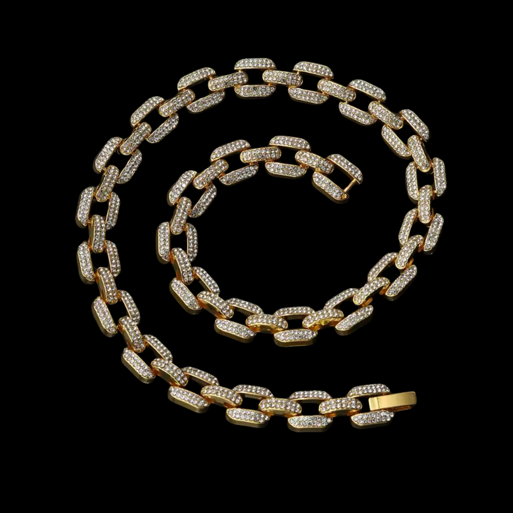 RICH SPIRAL GOLD CHAIN 12mm (Ön Sipariş)