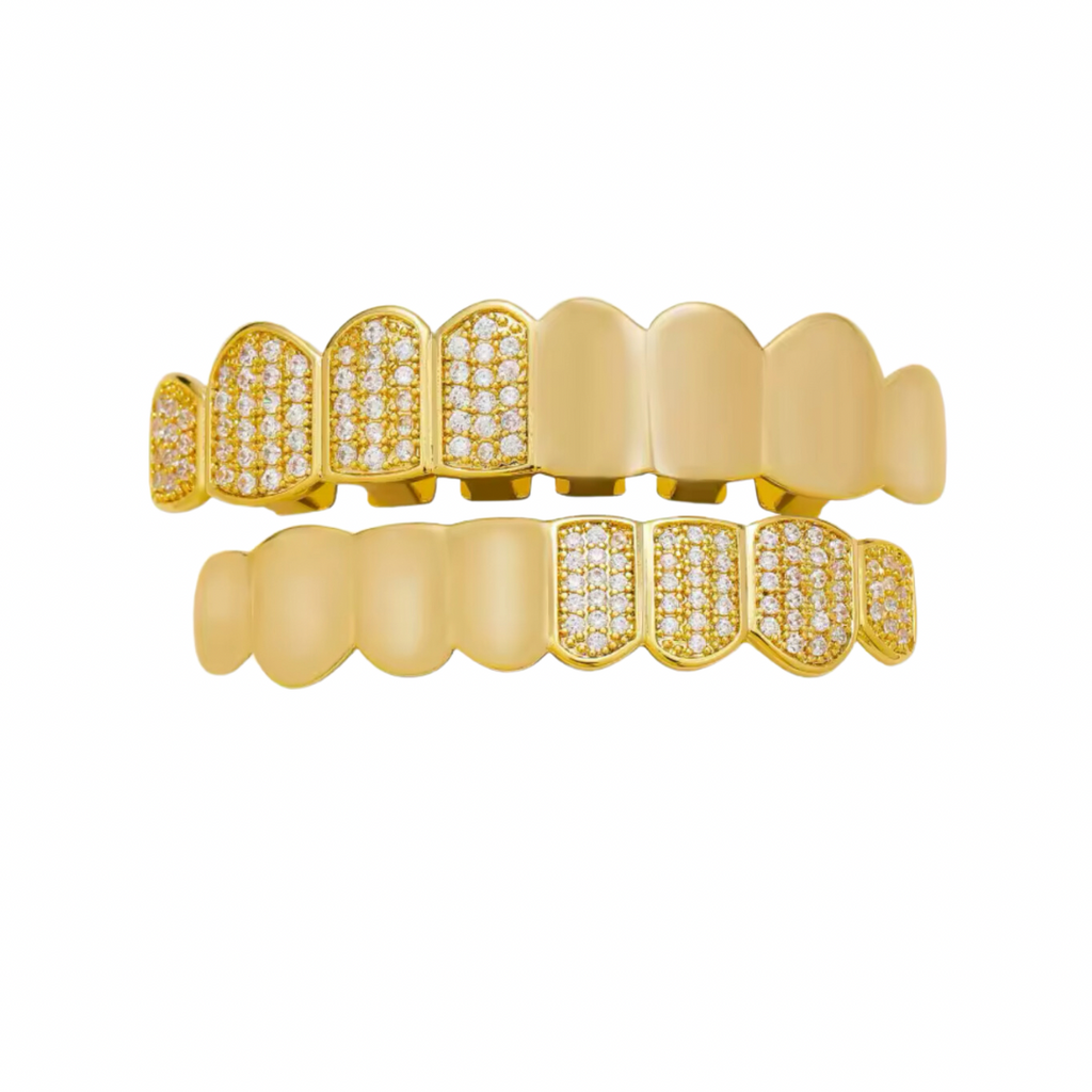 RICH DIAMOND CLASSICO GOLD GRILLZ (Special Order-High Quality)