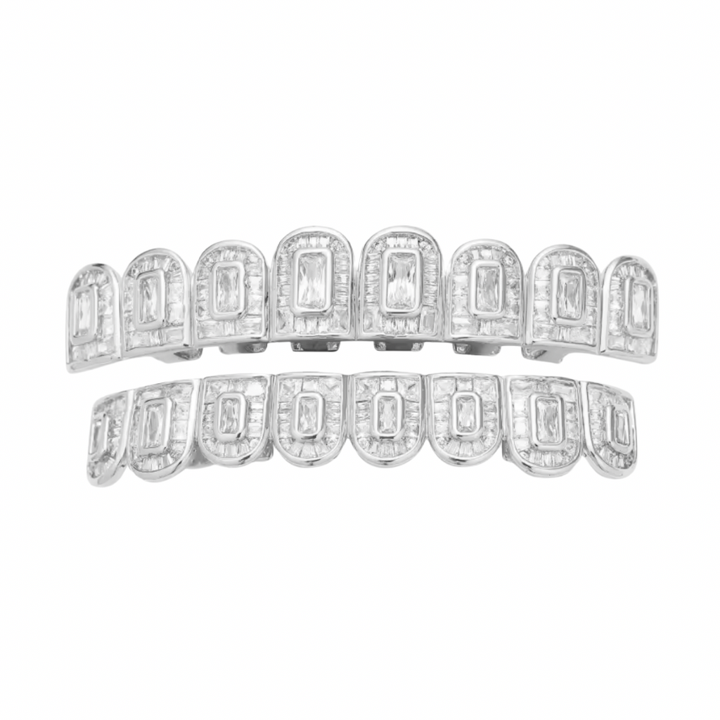 RICH FIRST CLASS BAGUETTE DIAMOND GRILLZ (Special Order-High Quality)