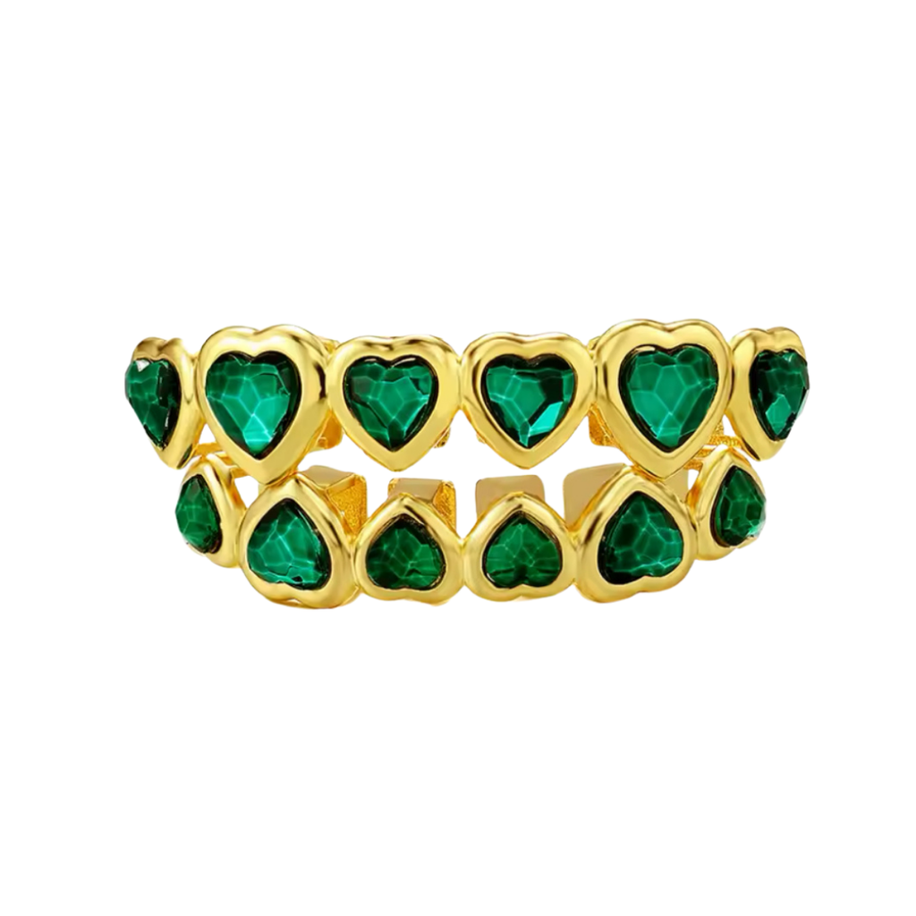 RICH ZUMRUDI HEART GRILLZ(Special Order•High Quality)