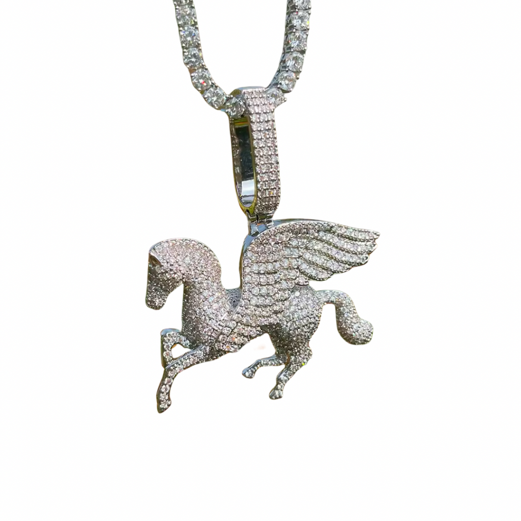 RICH DIAMOND HORSE ANGEL (Gold Plated)