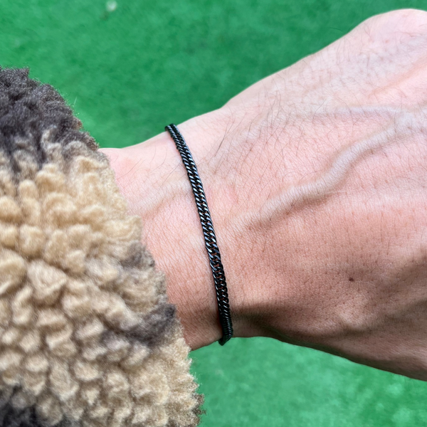 RICH GRADIE BLACK BİLEKLİK (Paslanmaz Çelik)